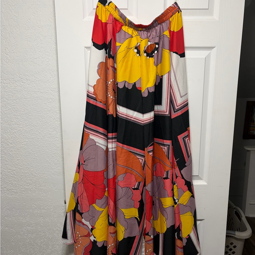 Vibrant Floral Maxi Skirt